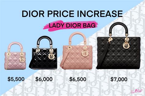 european dior bag price list